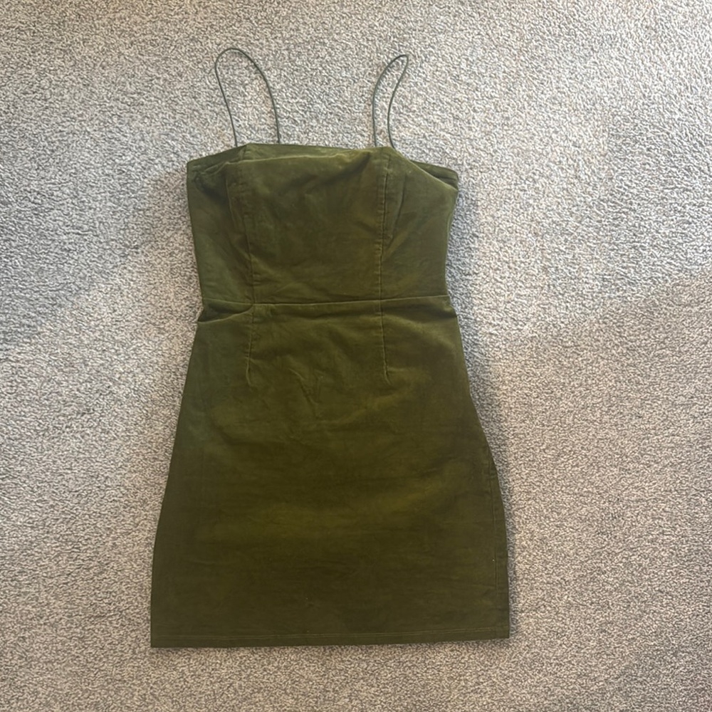 Urban Outfitters Green Sheath Mini Dress Spaghetti Strap